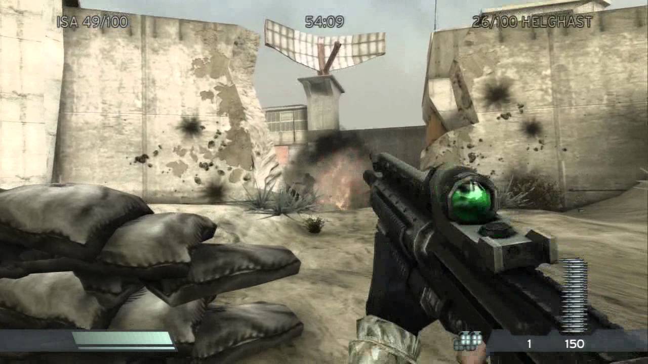 Killzone 1 on PS3: Team Deathmatch on Beachhead