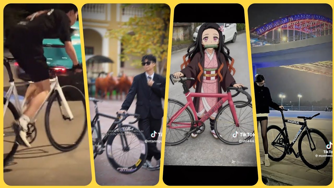 Natshi Fixed Gear | Tổng hợp tiktok Fixed Gear or Road Bike | Khi chiến thần tốc độ thể hiện #fixie