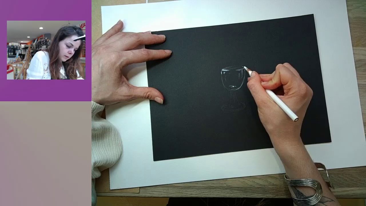 La bulle et sa transparence : astuce rapide et facile au crayon de couleur