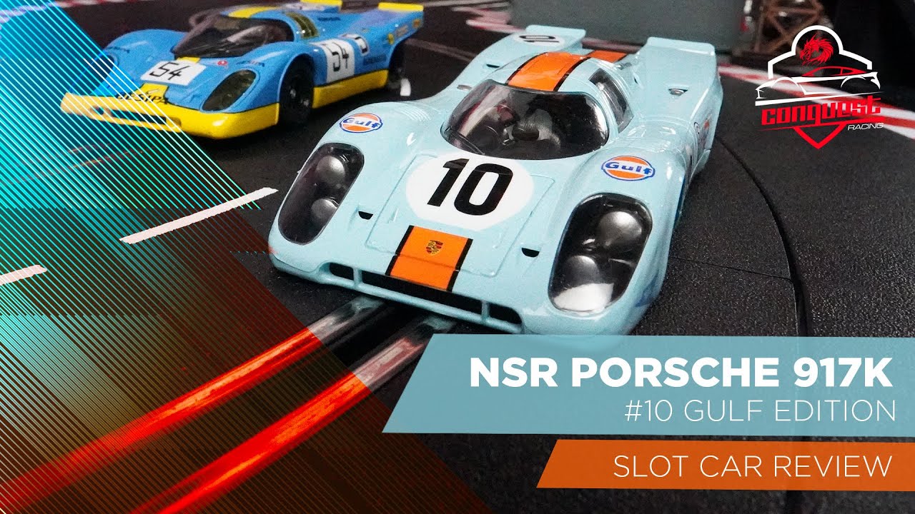 SLOT CAR UNBOXING & REVIEW NSR 917K No10 BRANDS HATCH