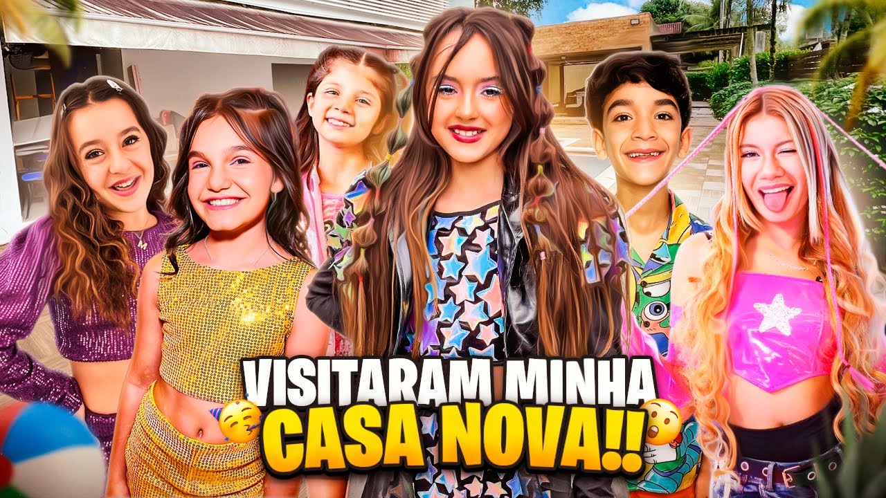VÁRIOS YOUTUBERS VISITARAM A MINHA CASA NOVA - YOUTUBERS NA CASA DO CANAL DA BELINHA