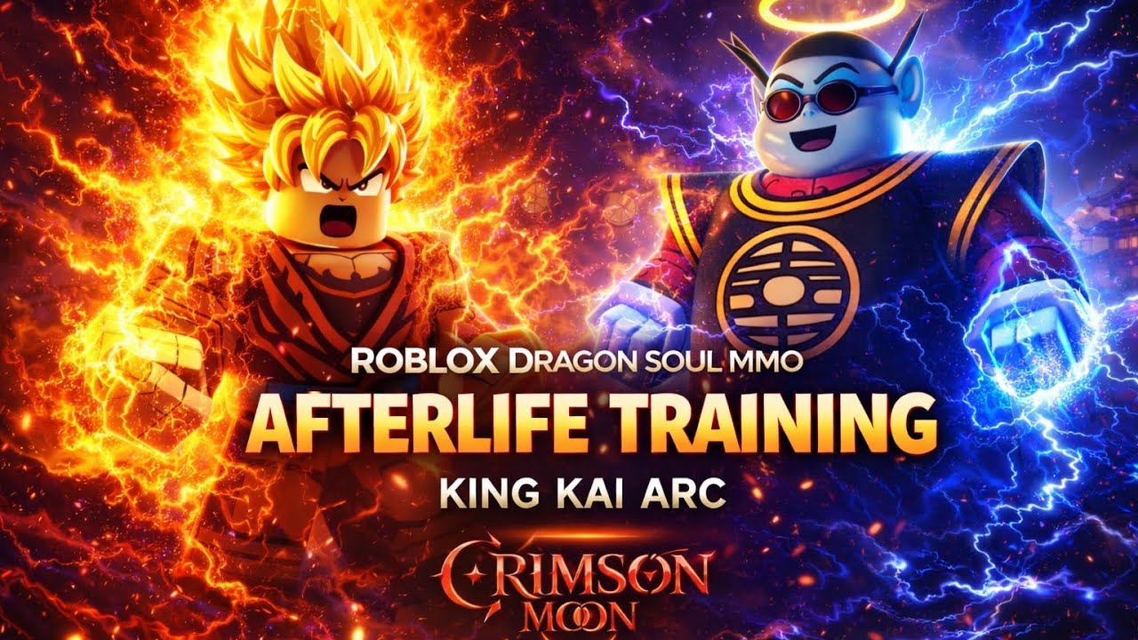 @Roblox Dragon Soul MMO Part 2 - Goku’s Afterlife Training with King Kai #dragonball #roblox #anime 