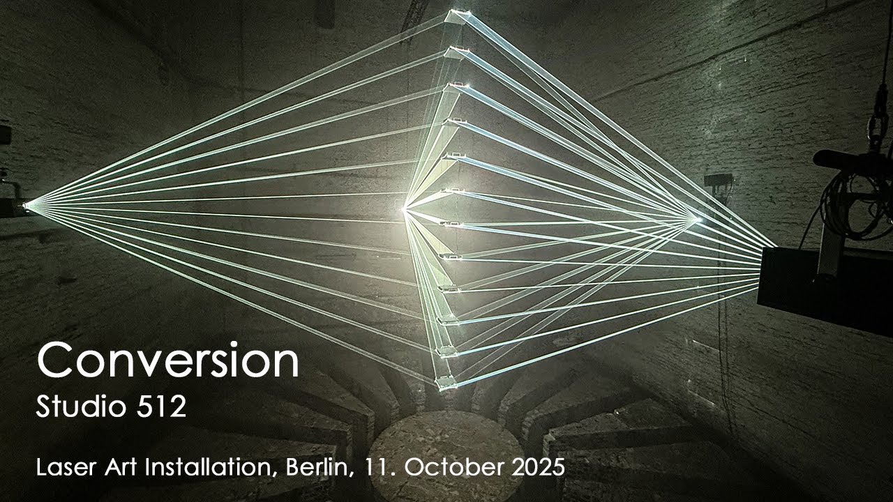 Laser Art Install:  Conversion by Studio 512