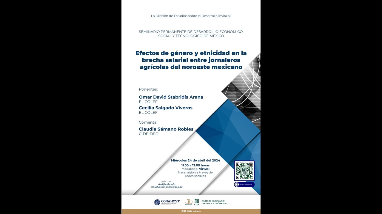 Seminario: Efectos de género y etnicidad en la brecha salarial