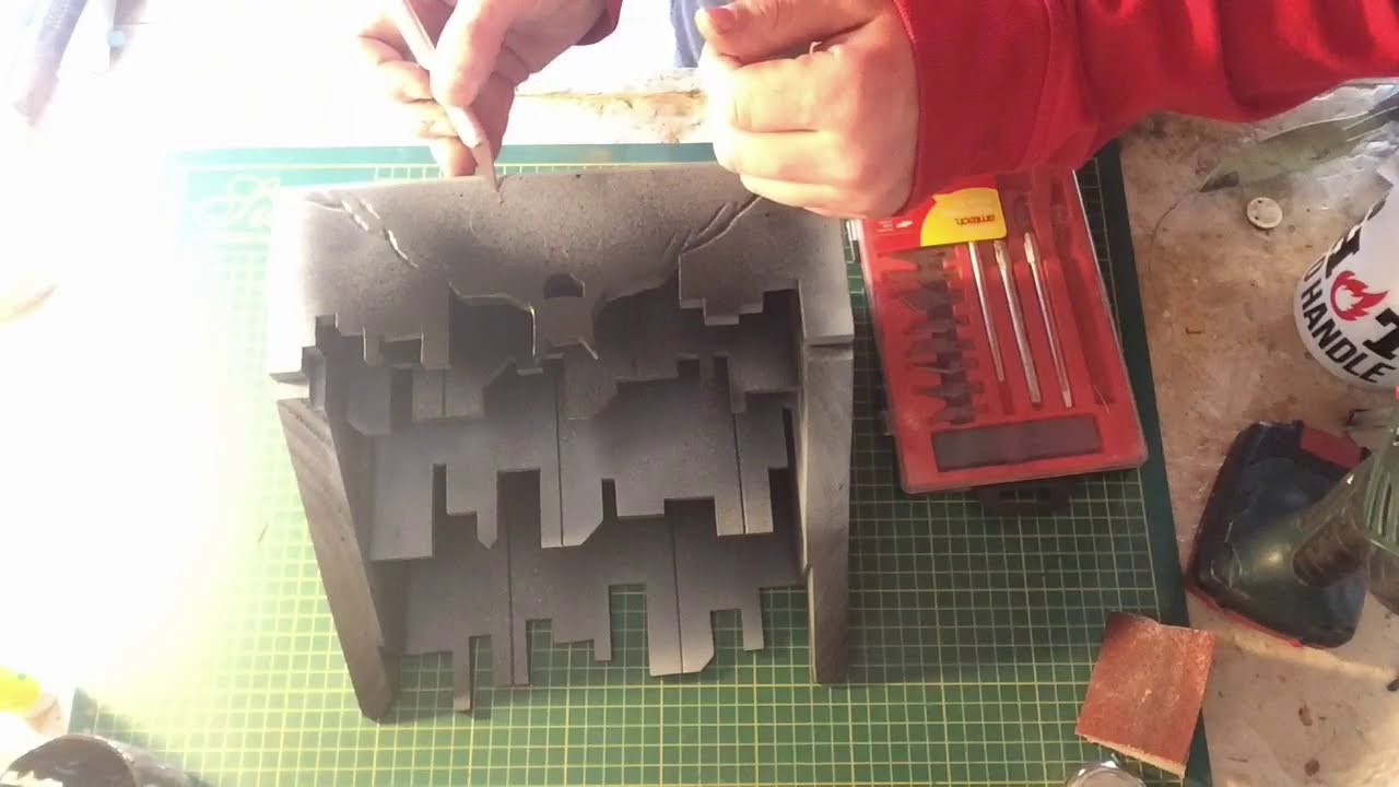 Letter holder with batman theme #letterholder #batman #upcycled