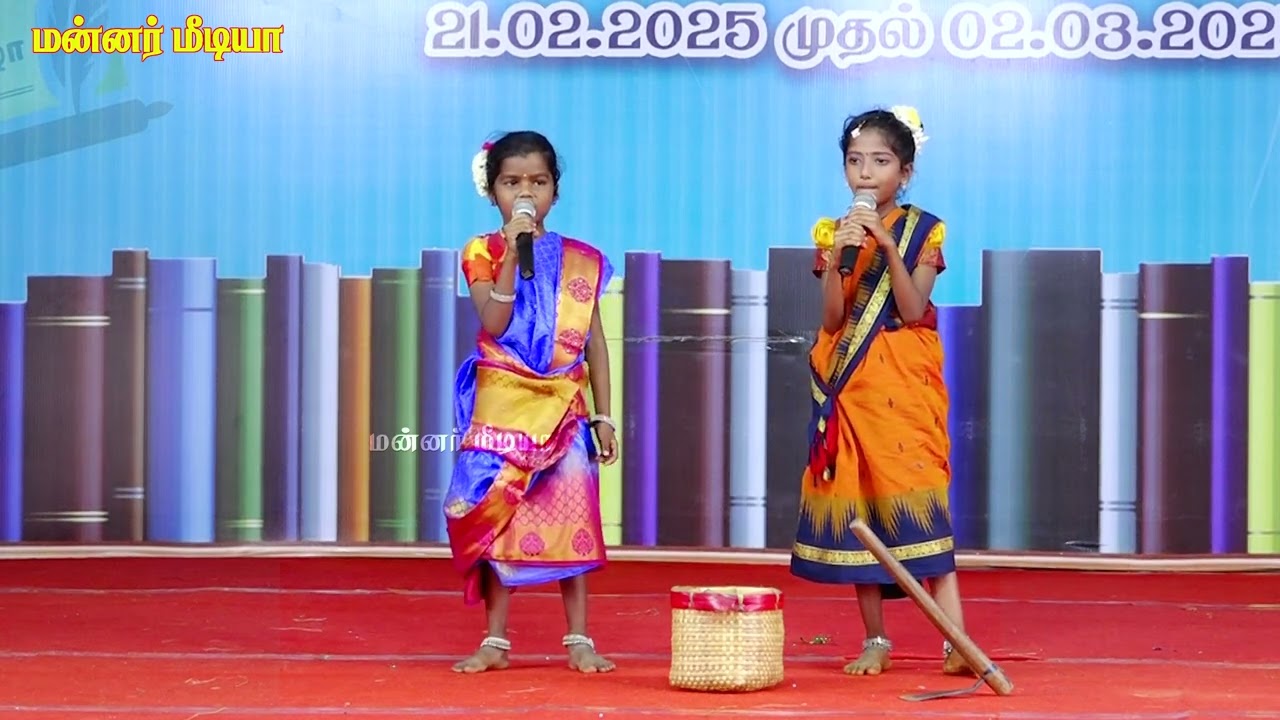 பழமொழியில் சண்டை ஒக்கூர் சோமசுந்தரம் செட்டியார் தொடக்கப்பள்ளி மாணவிகள்