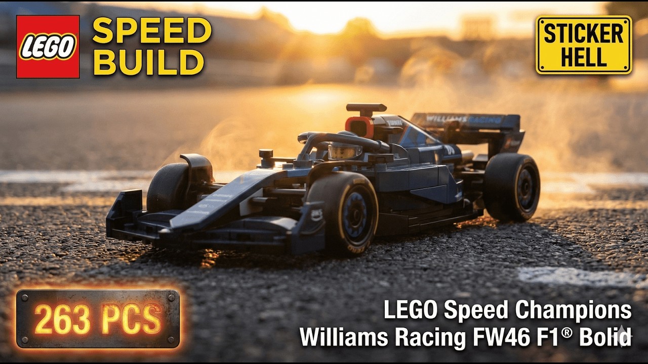 LEGO Speed Champions 77249 Williams Racing FW46 F1® 🏎️ | Satisfying Speed Build 🏁
