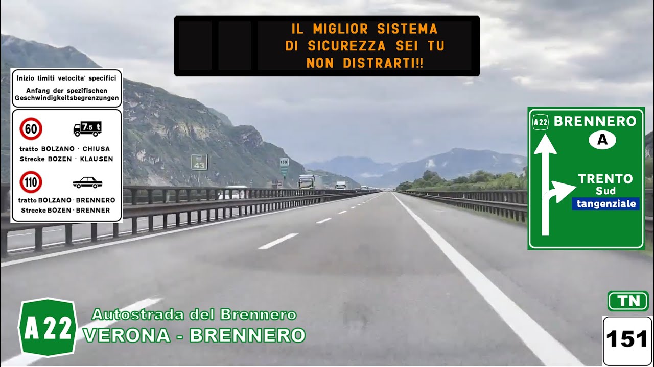 A22 | Autostrada del Brennero | VERONA - BRENNERO