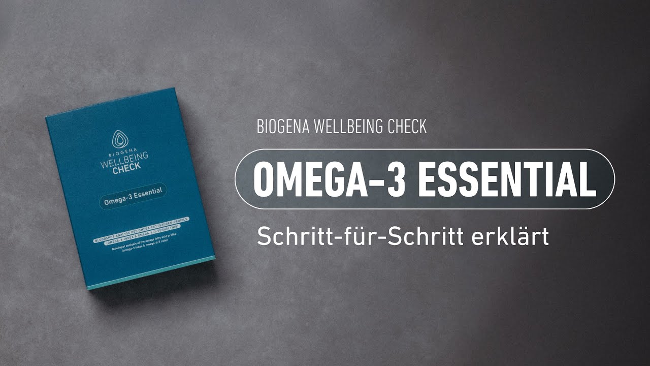 Omega-3 Index Test für Zuhause: Wellbeing Check Omega-3 Essential