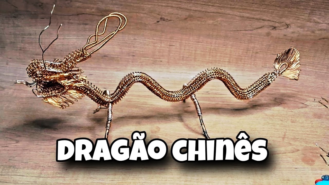 Como fazer dragão chinês artesanato de arame