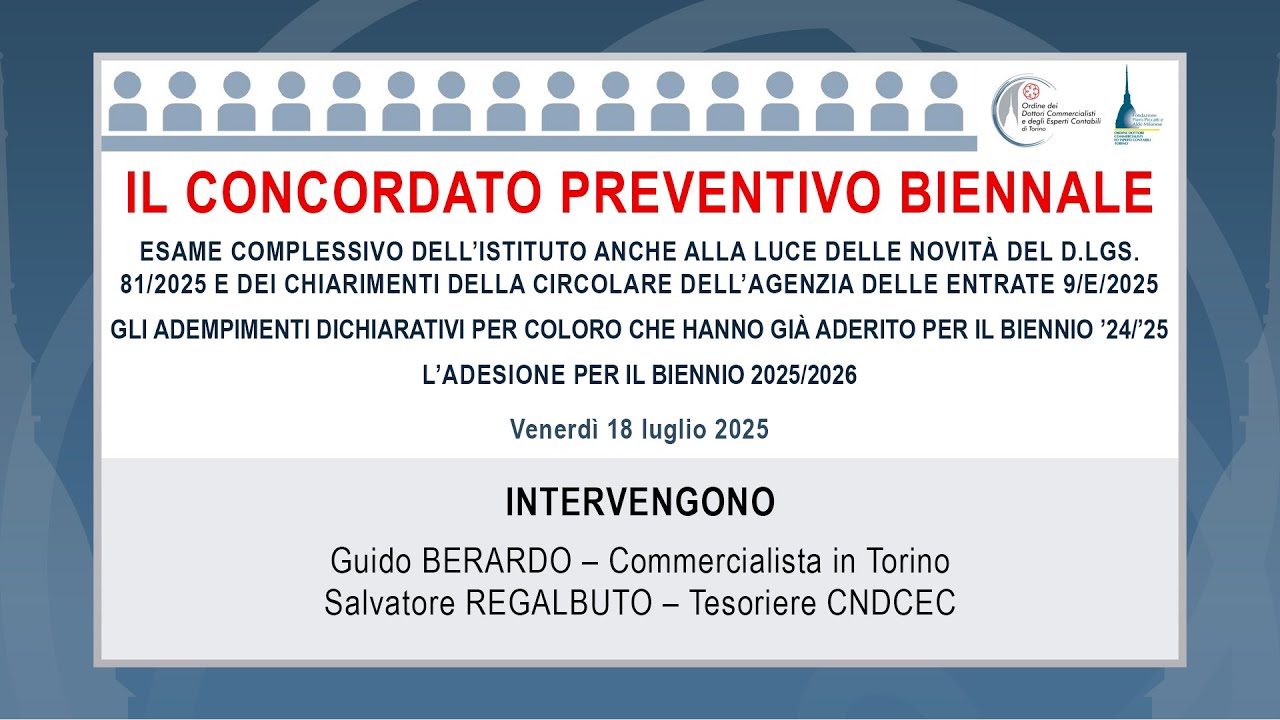 Il concordato preventivo biennale: esame complessivo, gli adempimenti, l'adesione per il '25/'26