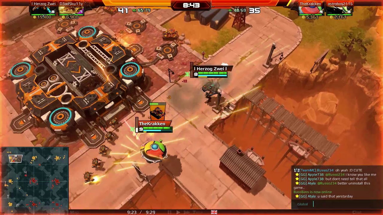 AirMech Strike 2v2 Astroboy2116 & TheKrakken Vs NoctisEa & D3adSku11y Map Sandrim