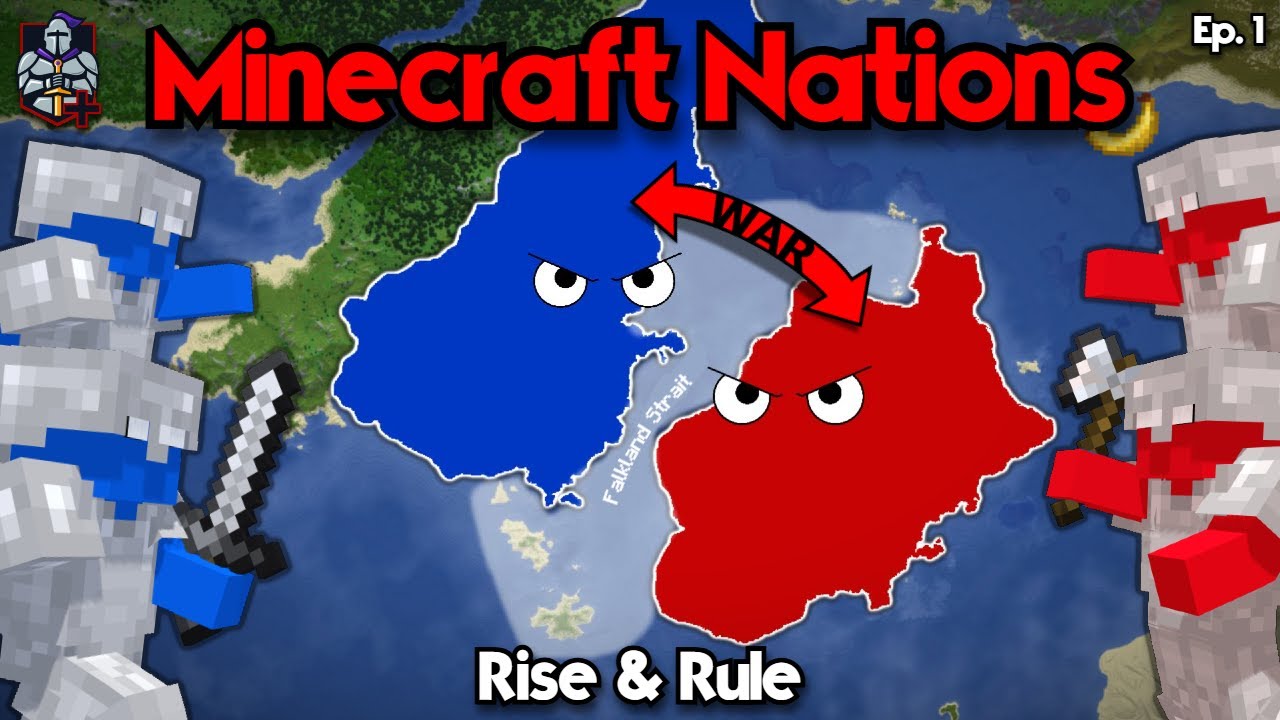 ⚔️ 2 POWERFUL Nations go to WAR over islands in Minecraft! | Rise & Rule + | Ep. 1⚔️