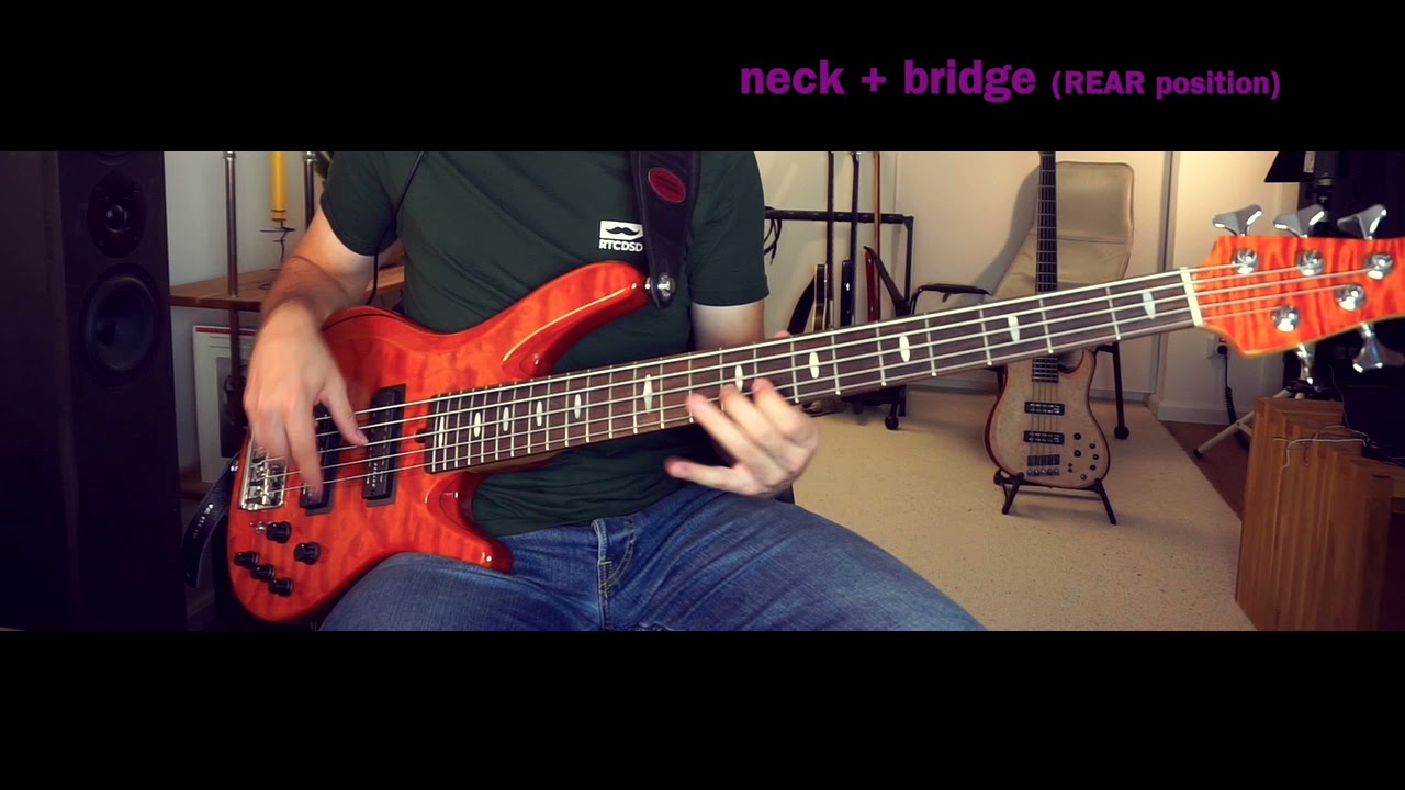 Delano Times Square – bass pickup demo (incl. two bridge pickup positions)