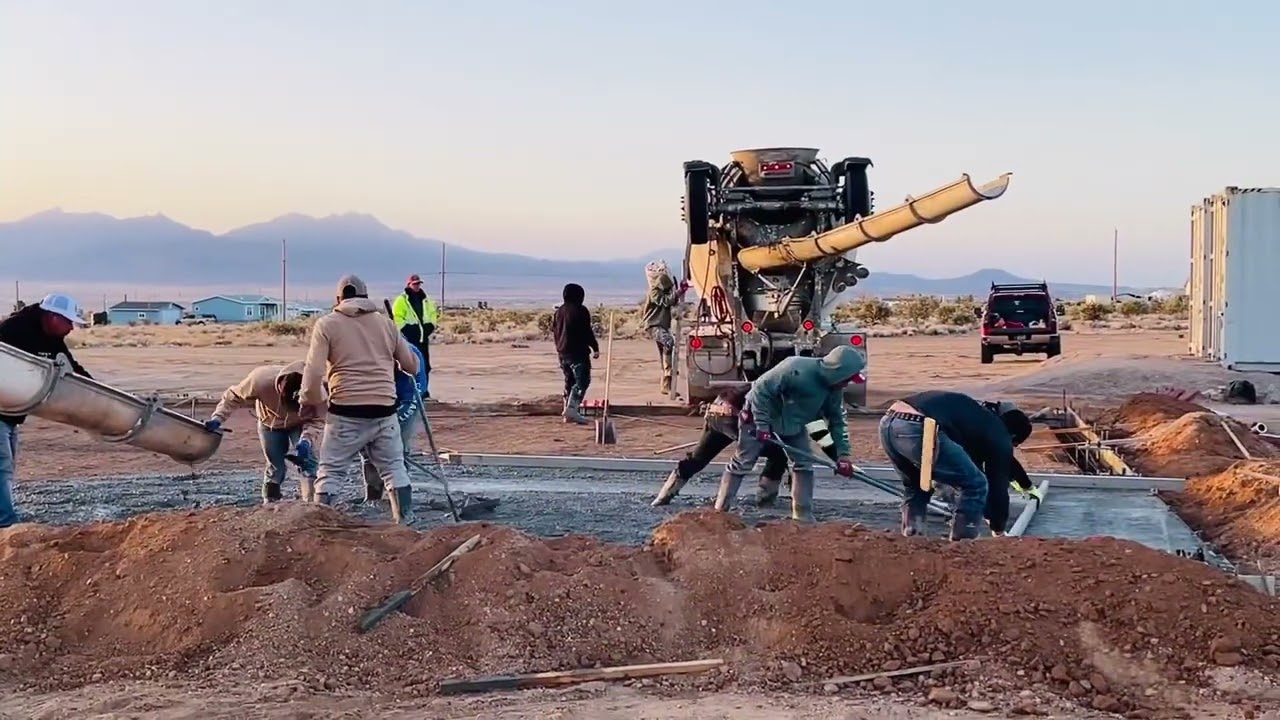 Building a concrete foundation in Kingman Arizona￼