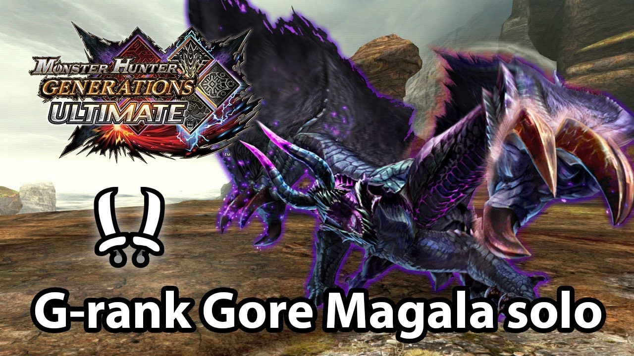 MHGU | G-rank Gore Magala solo (Striker Dual Blades) - 3'52