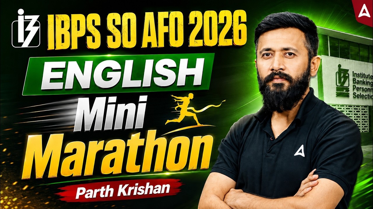 IBPS SO AFO 2026 | IBPS SO AFO English Marathon Classes | IBPS SO AFO Marathon Class | By Parth Sir