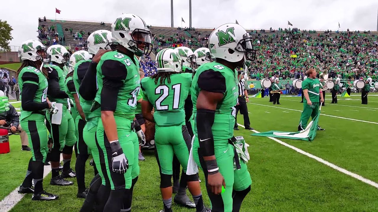 Marshall Thundering Herd takes the field