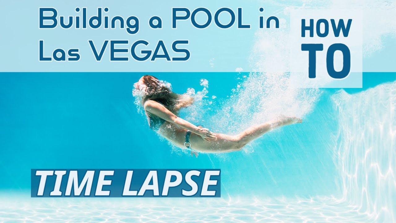 Time lapse Building our Pool in Las Vegas Desert how to small backyard inground pool step by step