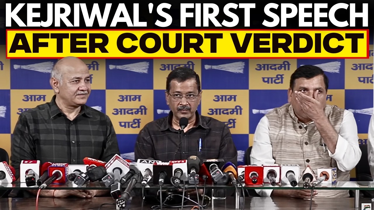 LIVE: Former Delhi CM Arvind Kejriwal‘s First Press Briefing After Discharged In Excise Policy Case