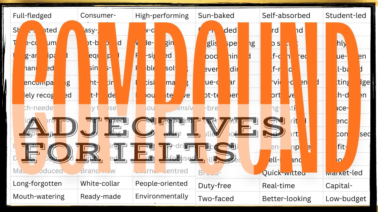 150+ High-Level Compound Adjectives to Boost Your IELTS Score