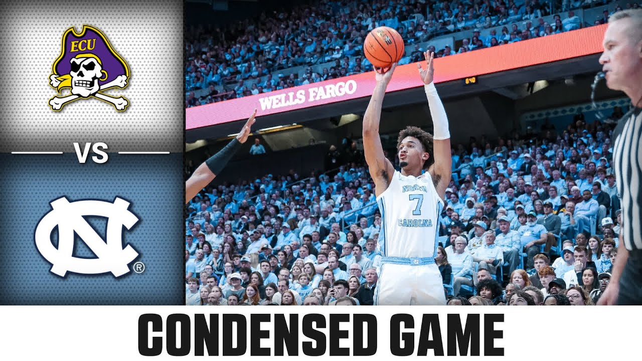 East Carolina vs. North Carolina Condensed Game | 2025-26 ACC Men’s Basketball
