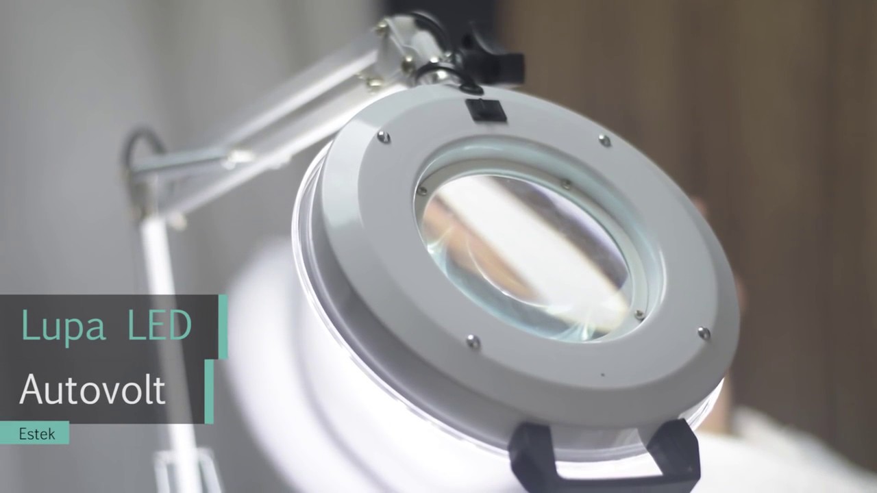 Lupa e Luminária LED com Tripé e Bandeja - Estek