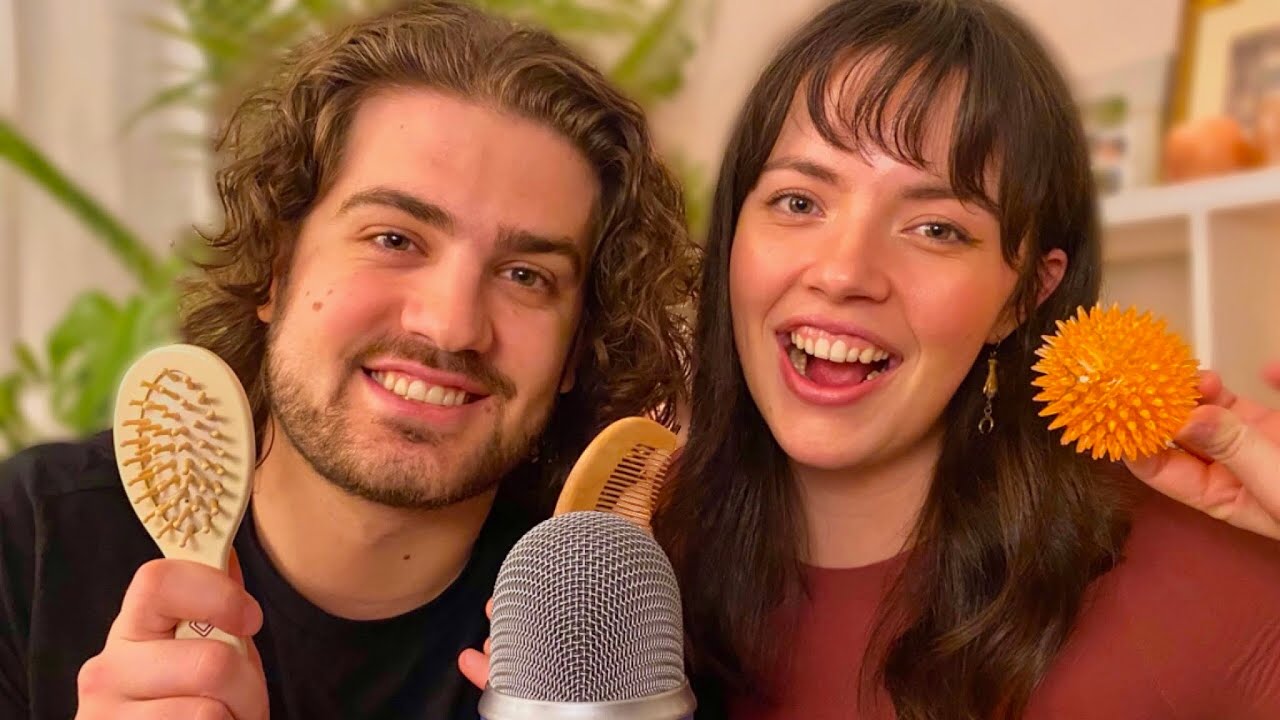 My Boyfriend Tries ASMR!! (for the first time)