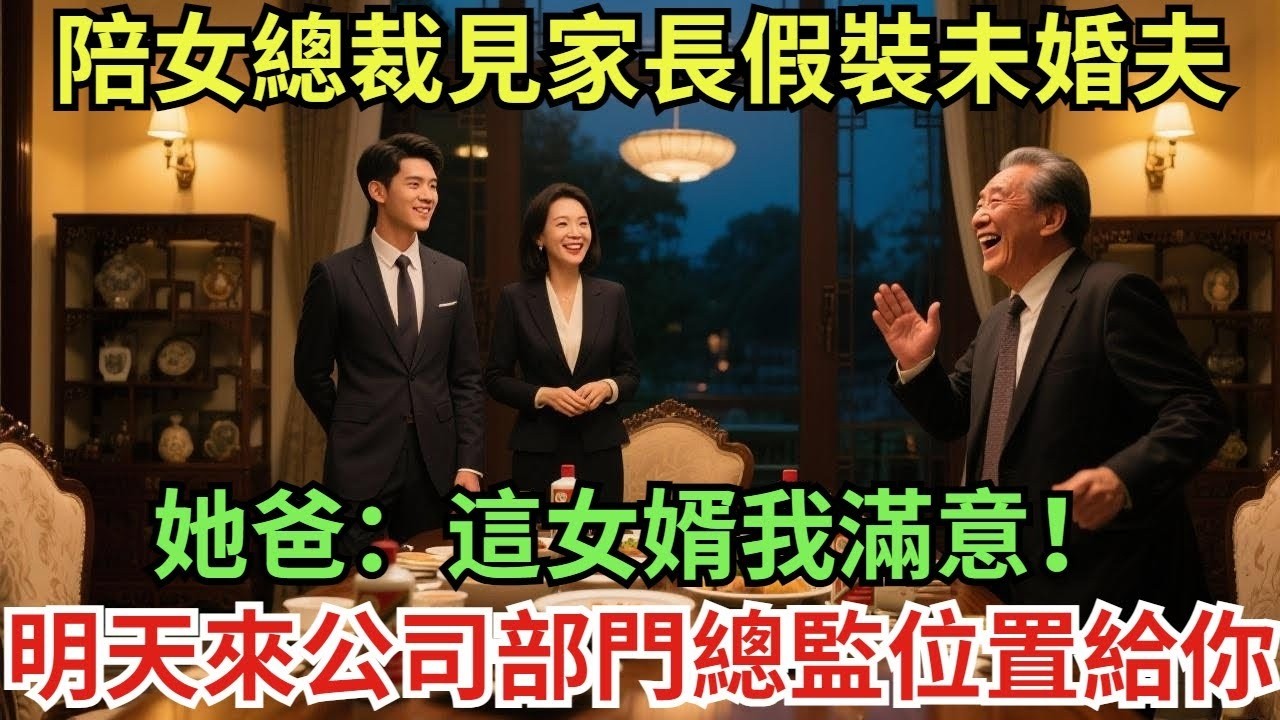 陪女總裁見家長假裝未婚夫，她爸：這女婿我滿意！ 明天來公司，部門總監位置給你了#真實故事#案件#奇聞#故事#奇聞觀察室#奇聞#真相#奇聞軼事#談笑娛生