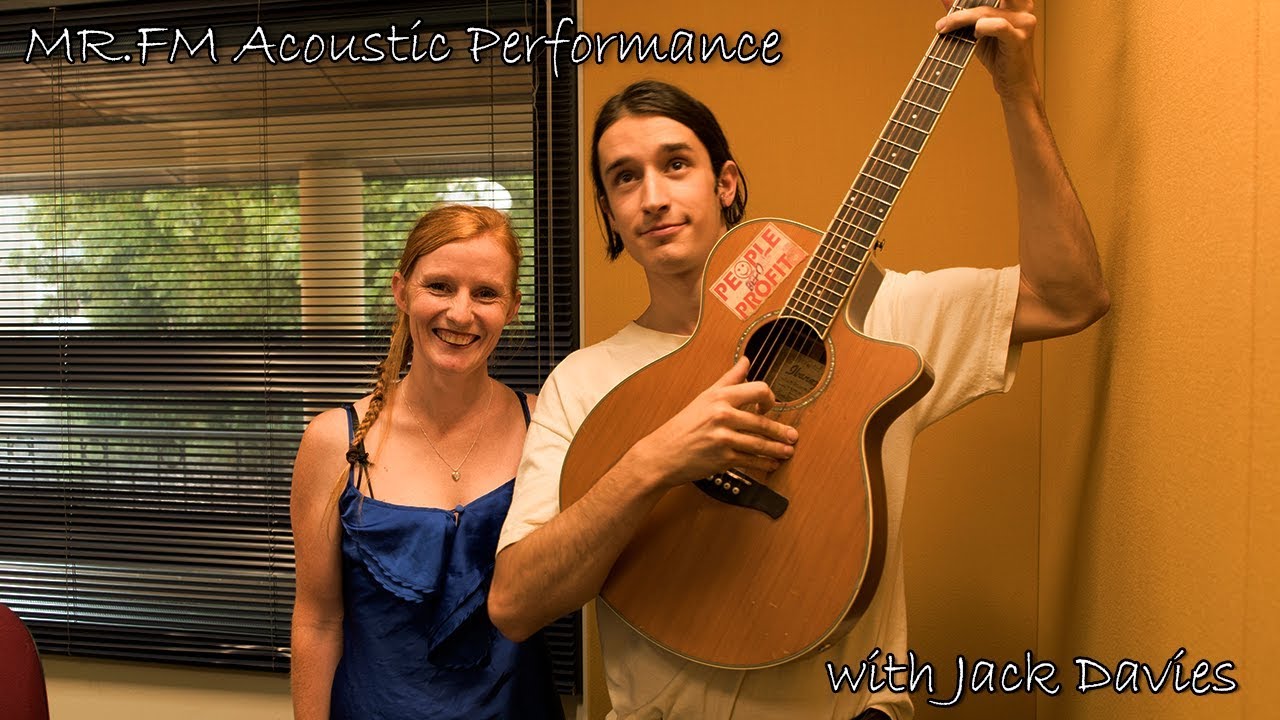 Jack Davies performs at the MR.FM studio