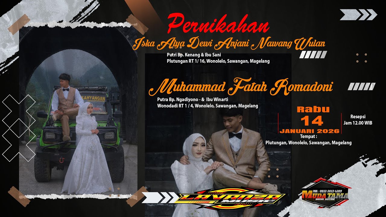 🔴LIVE CS LAVANZA || PERNIKAHAN ISKA ALYA & MUHAMMAD FATAH ||  PLUTUNGAN 14 JAN 2026