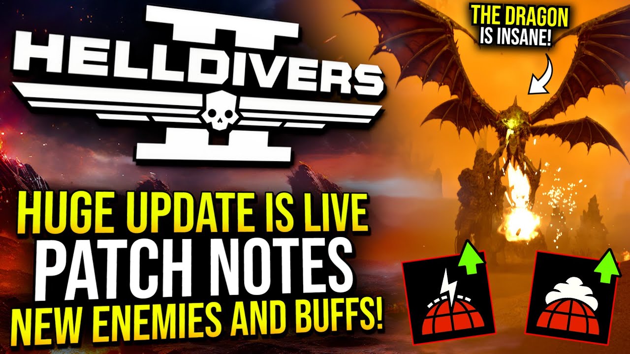 Helldivers 2 - Into the Unjust Patch Notes. Buffs, New Enemies, and More!