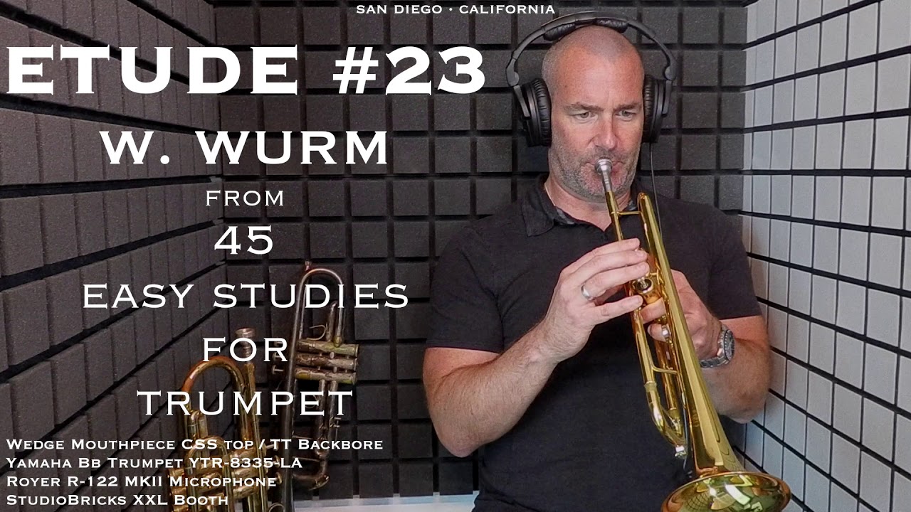 WURM Etude #23 from 45 Easy Studies for Trumpet