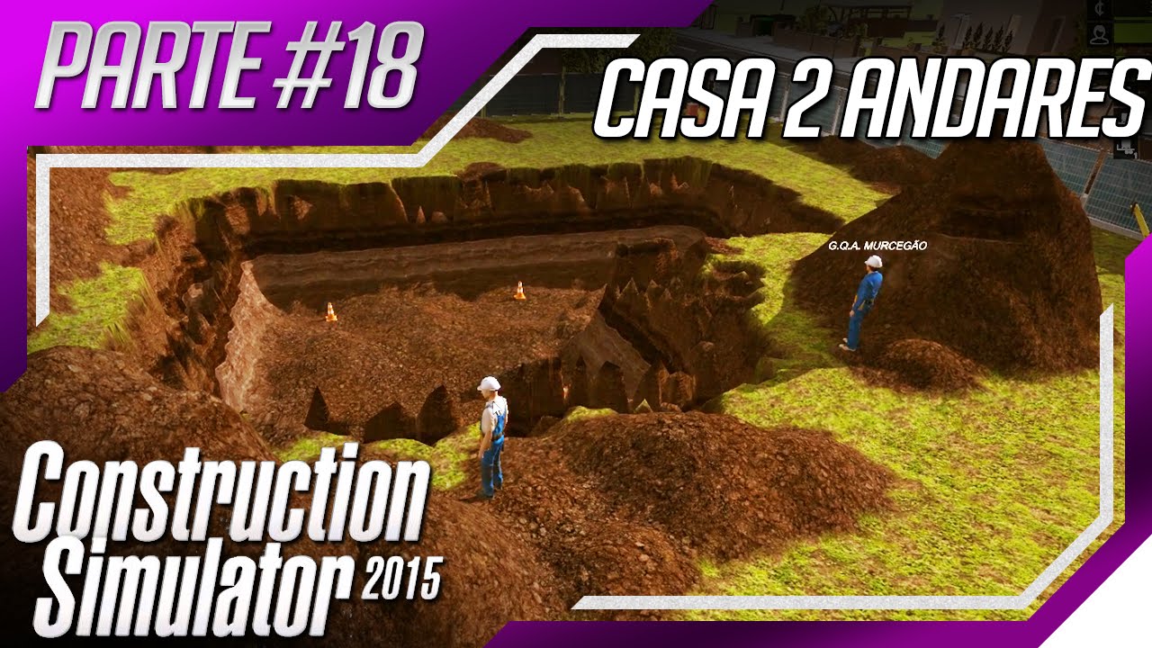 Construction Simulator 2015 - Multiplayer Casa Vermelha com Jardim