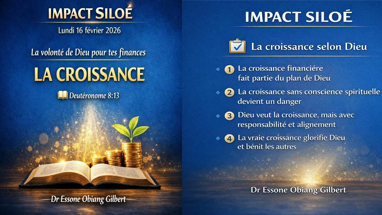 ✍️LA VOLONTE DE DIEU POUR TES FINANCES: LA CROISSANCE 📖 Deutéronome 8:13