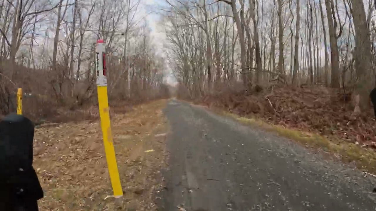 Columbia Trail Gravel Biking: The Mud & Water on the Way Out in mid-January (Short-take)
