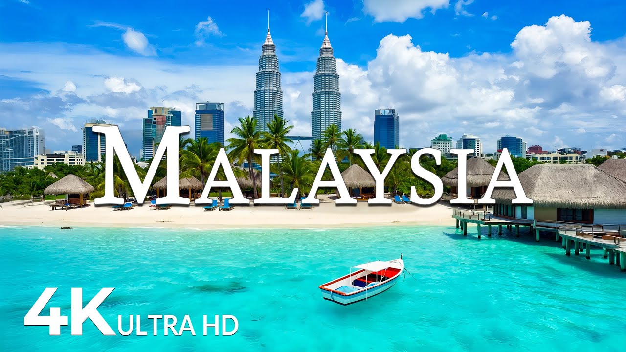 FLYING OVER MALAYSIA (4K UHD) &ndash; Soothing Music Along With Beautiful Nature Video - 4K Video ULTRA HD