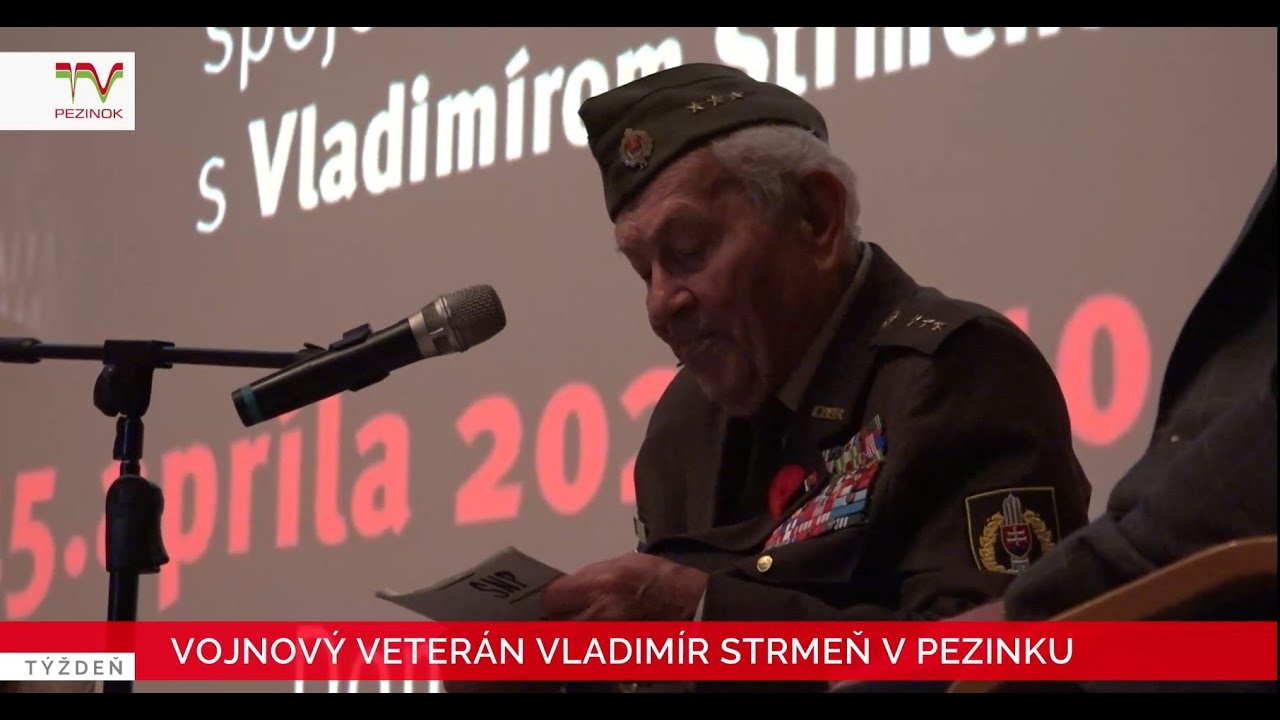 Vojnový veterán Vladimír Strmeň v Pezinku