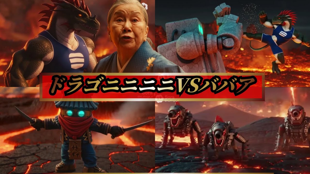 ドラゴニニニニVSババア【イタリアンブレインロット】