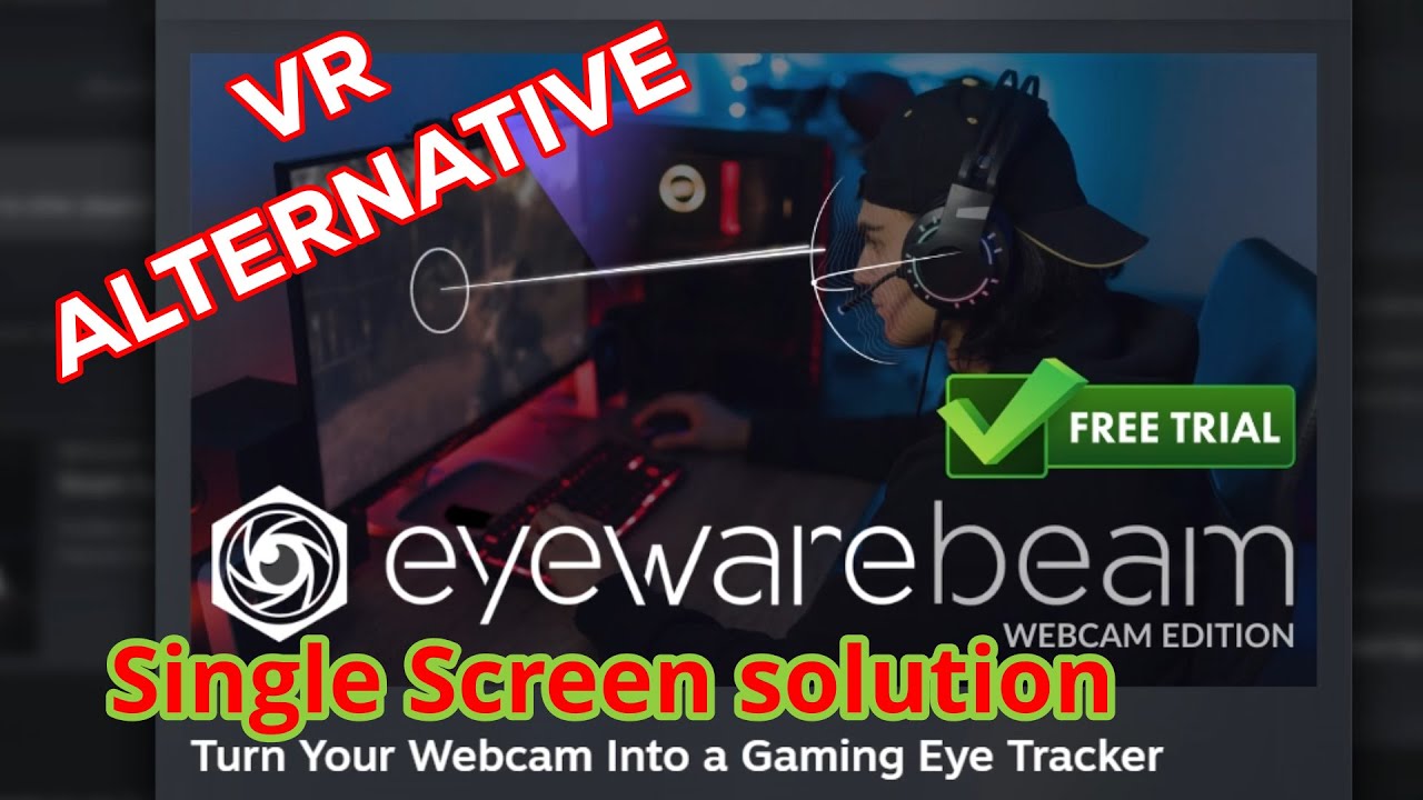 No need for VR. USE Beam Eye Tracker