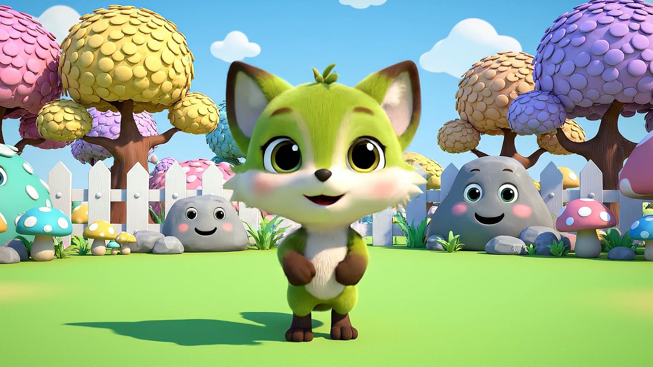 Five Little Foxes Sneak Sneak Sneak | Forest Animal Song & Nursery Rhymes