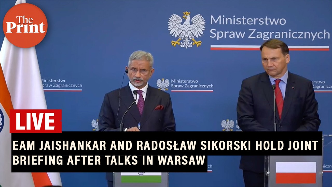 LIVE: EAM Jaishankar and  Radosław Sikorski hold joint briefing after talks in Warsaw