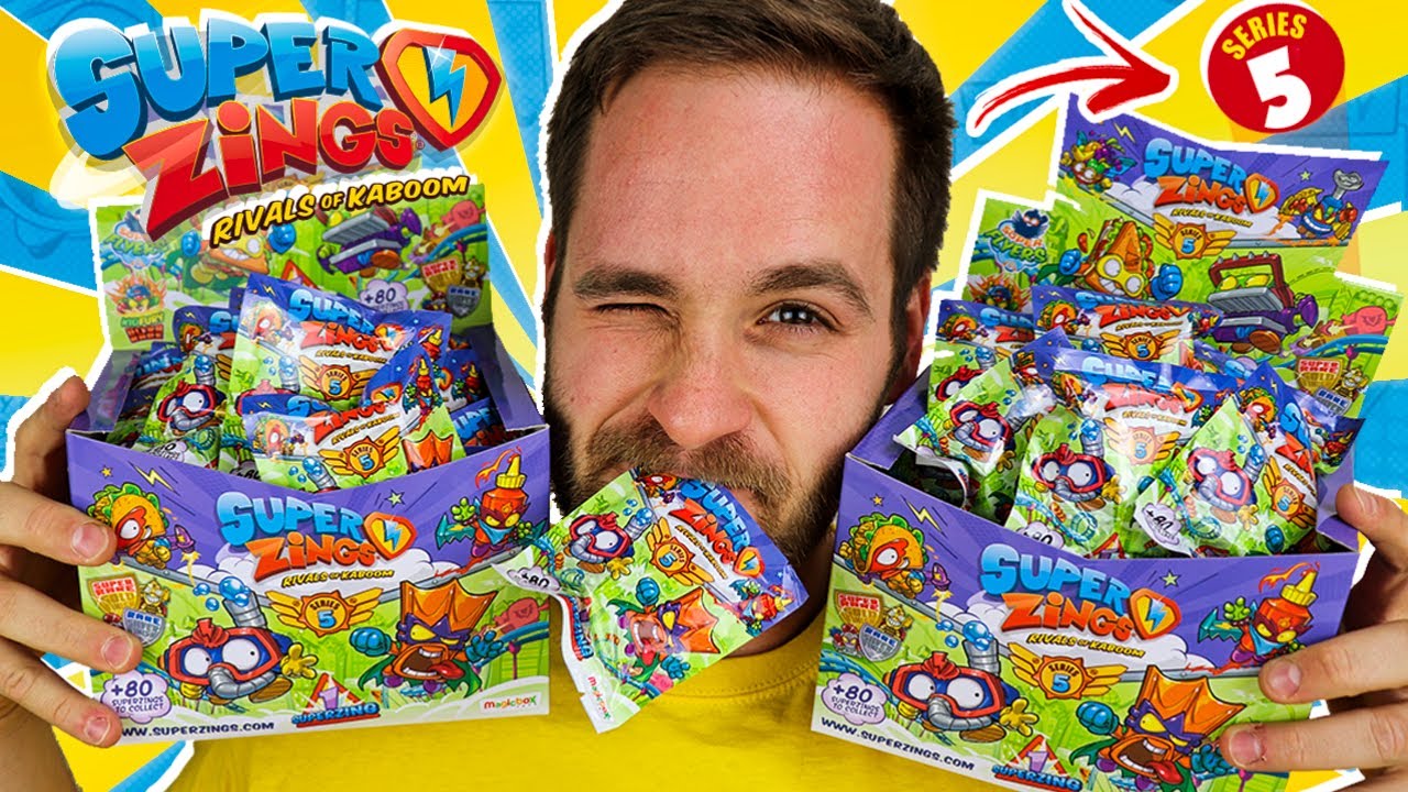 SuperZings Series 5 UNBOXING CAJA 50 SOBRES en Pe Toys