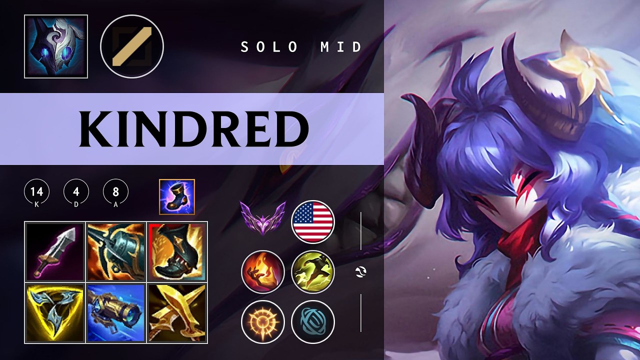 Kindred Mid vs Katarina - NA Master Patch 26.04