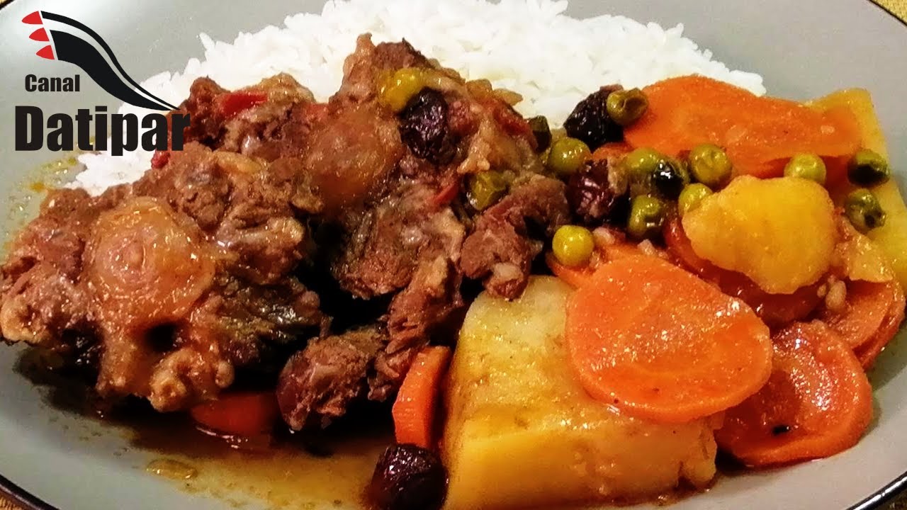 Espectacular y delicioso ESTOFADO DE COLITA DE RES MUY SUAVECITO