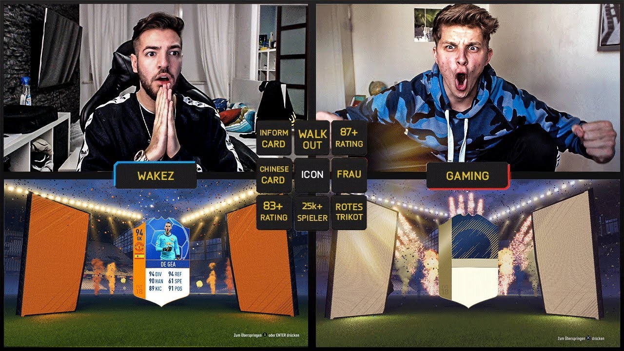 ULTRA Rage FIFA BINGO 💎🤑😍 FIFA 18 Pack Opening Wakez vs FifaGaming 😱