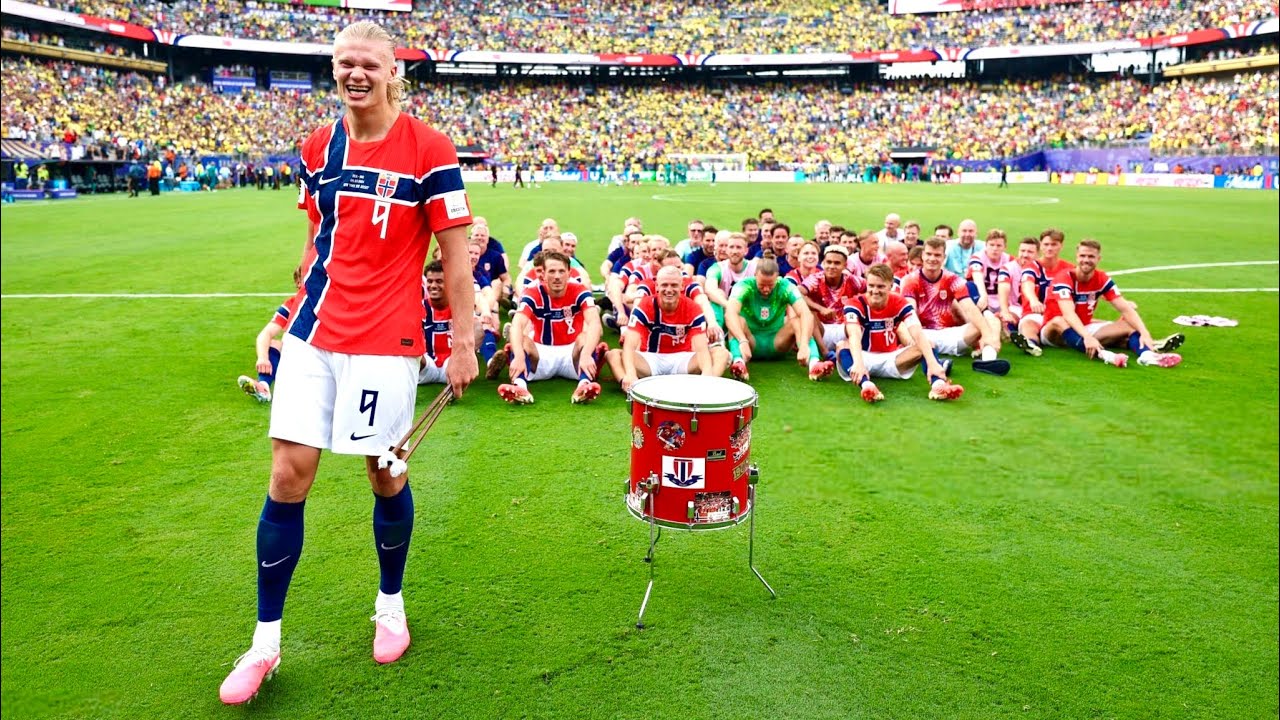 Haaland Leads Norway &lsquo;Viking Row&rsquo; Celebration After Eliminating Brazil from the World Cup