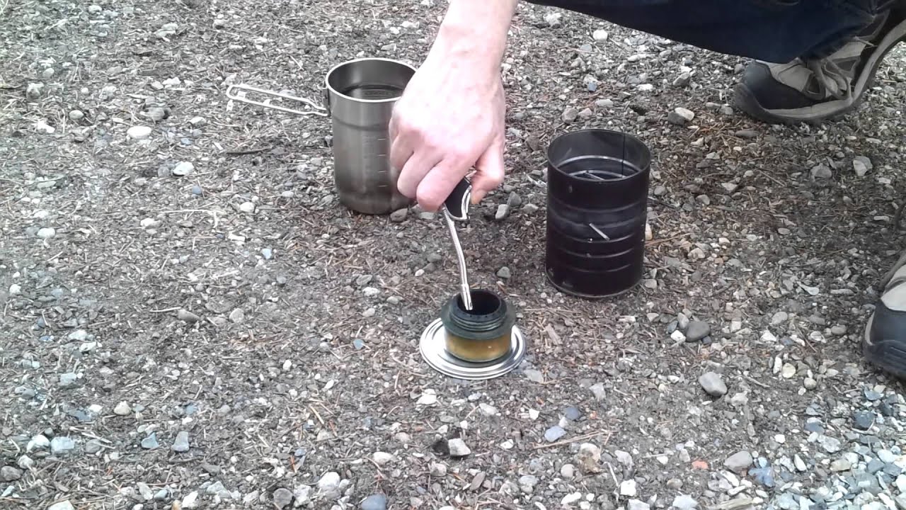Trangia burner with stanley cook set