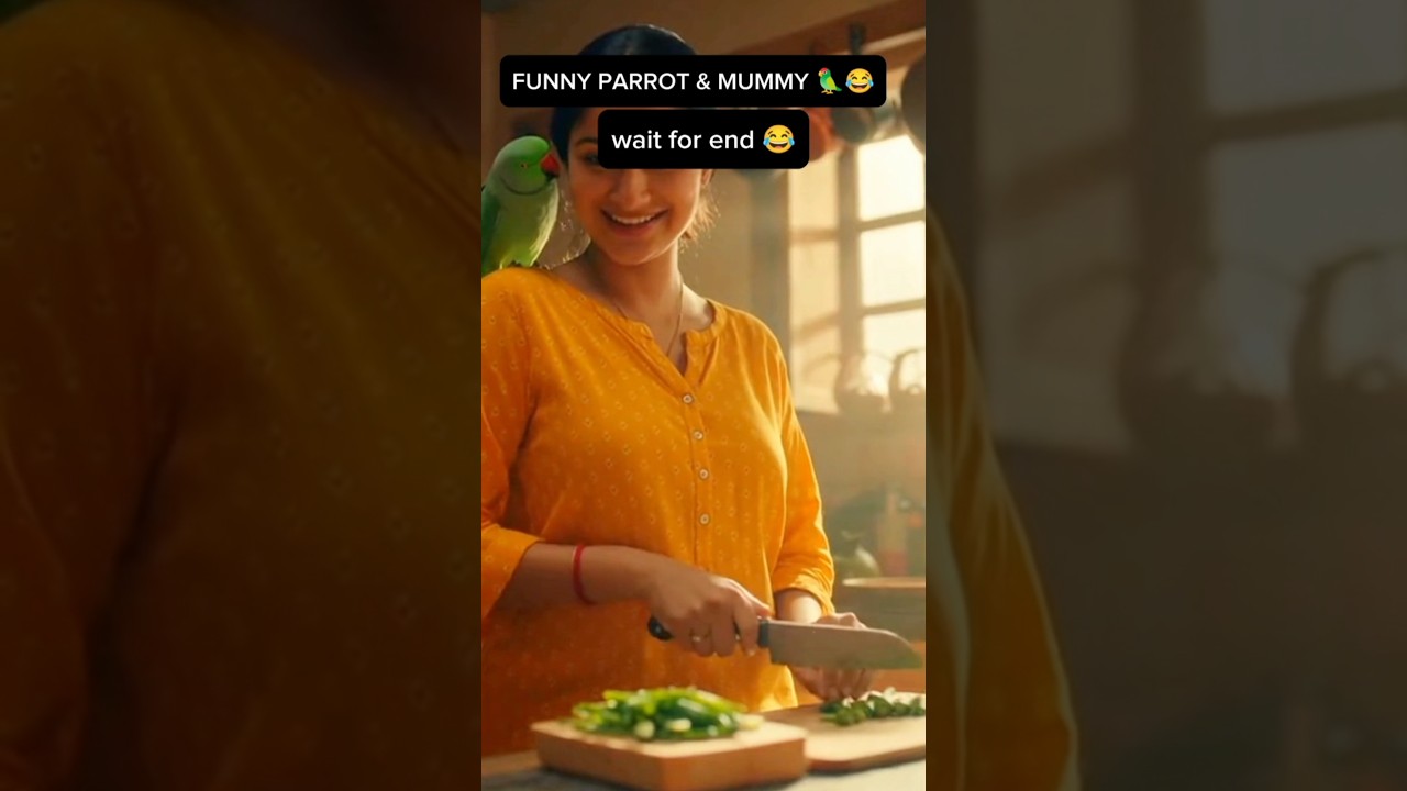"मम्मी और तोते की मस्ती | Parrot & Mom Funny Vlog | Desi Comedy"