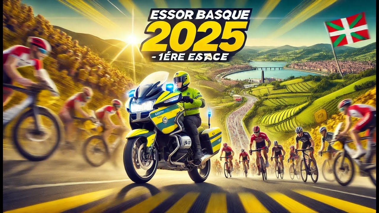 Moto sécurité - Essor Basque 2025 - 1er étape